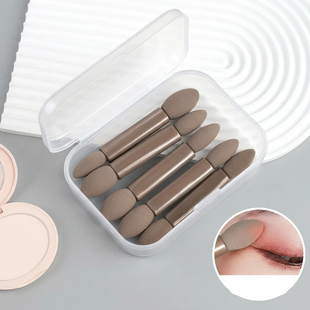 Double - sided sponge eyeshadow brush