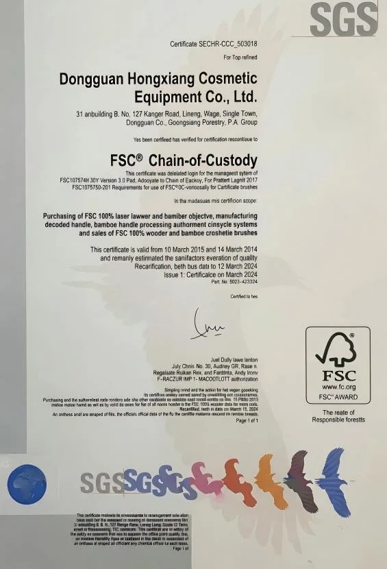 SGS Certificate