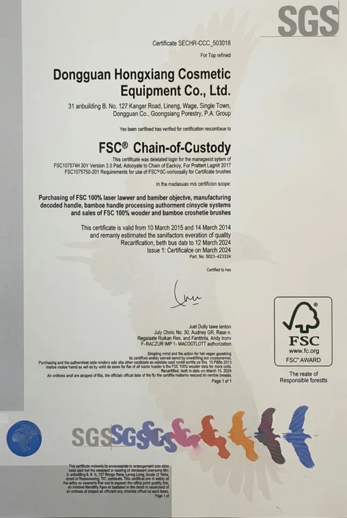 SGS Certificate